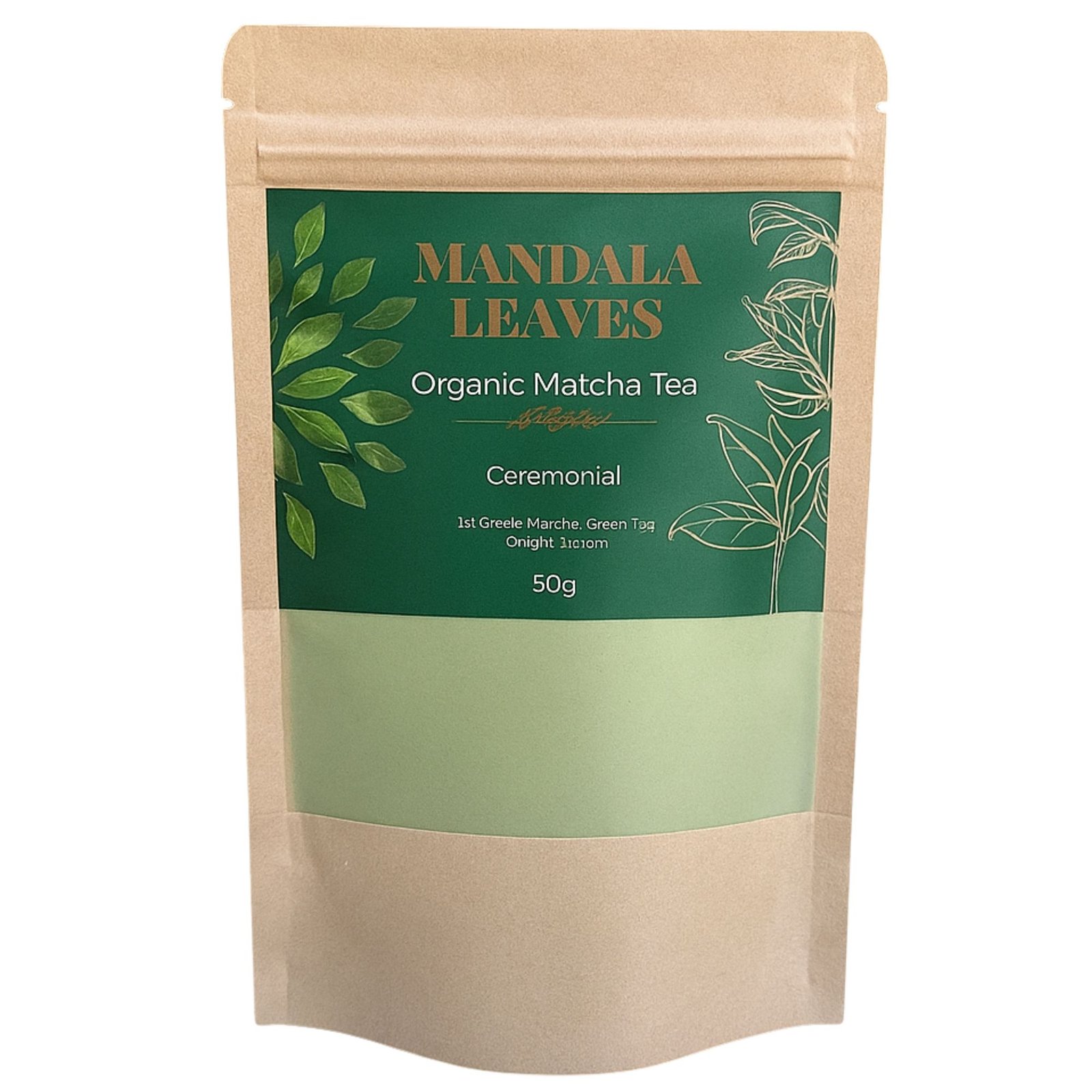 Alternative view of Ekologiška ceremoninė matcha arbata „1st Grade“ – 50 g žalios ramybės ritualas