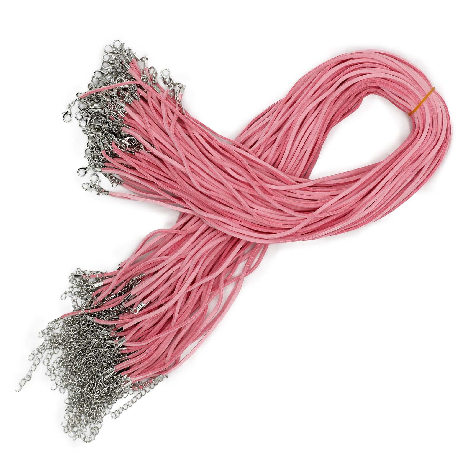Alternative view of Pakabukų virvelė „Pink A064“ – rožinio aksomo švelnumas jūsų papuošalams