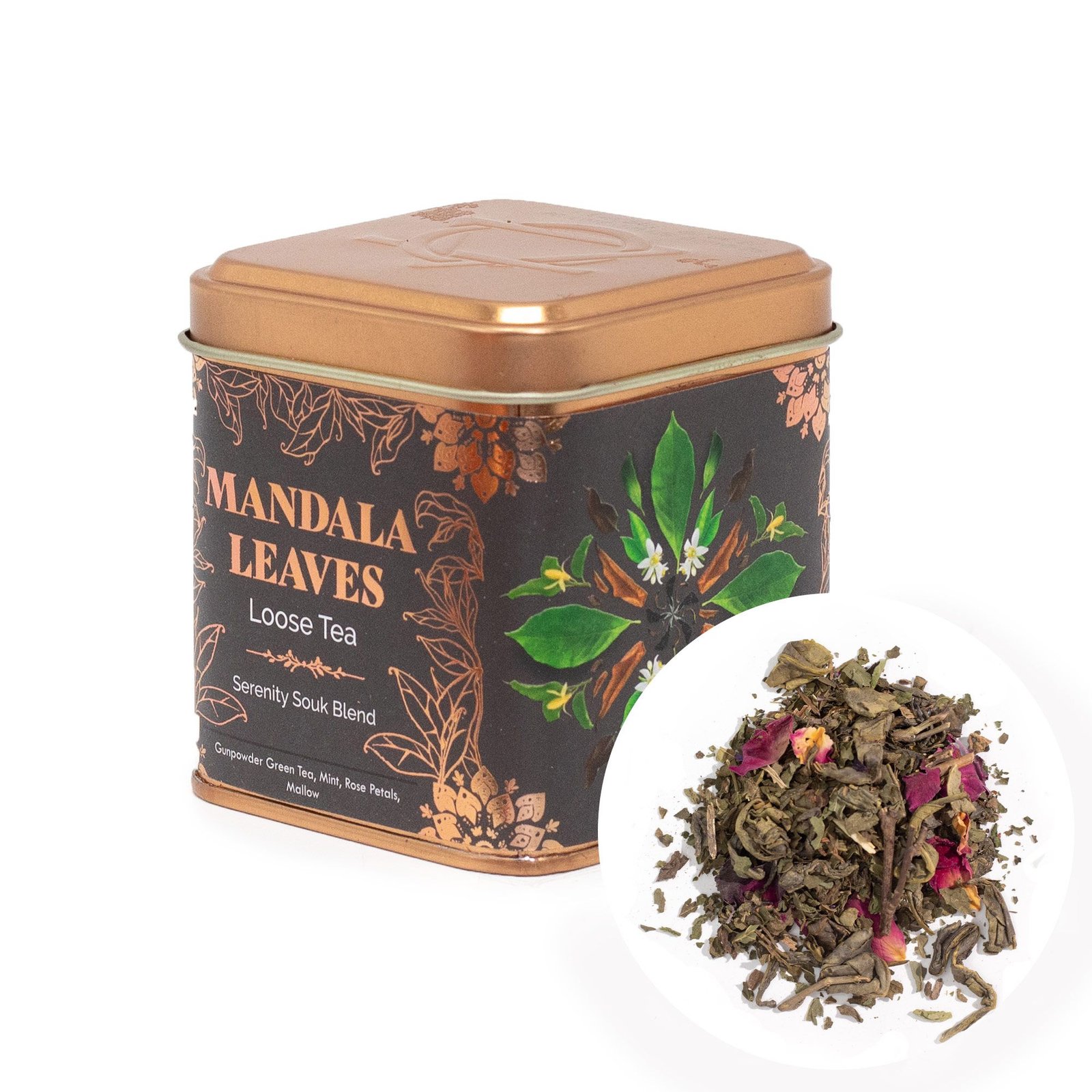 Alternative view of Arbatos mišinys „Serenity Souk Blend“ – rožių, mėtų ir žaliosios arbatos ramybės ritualas, 50 g