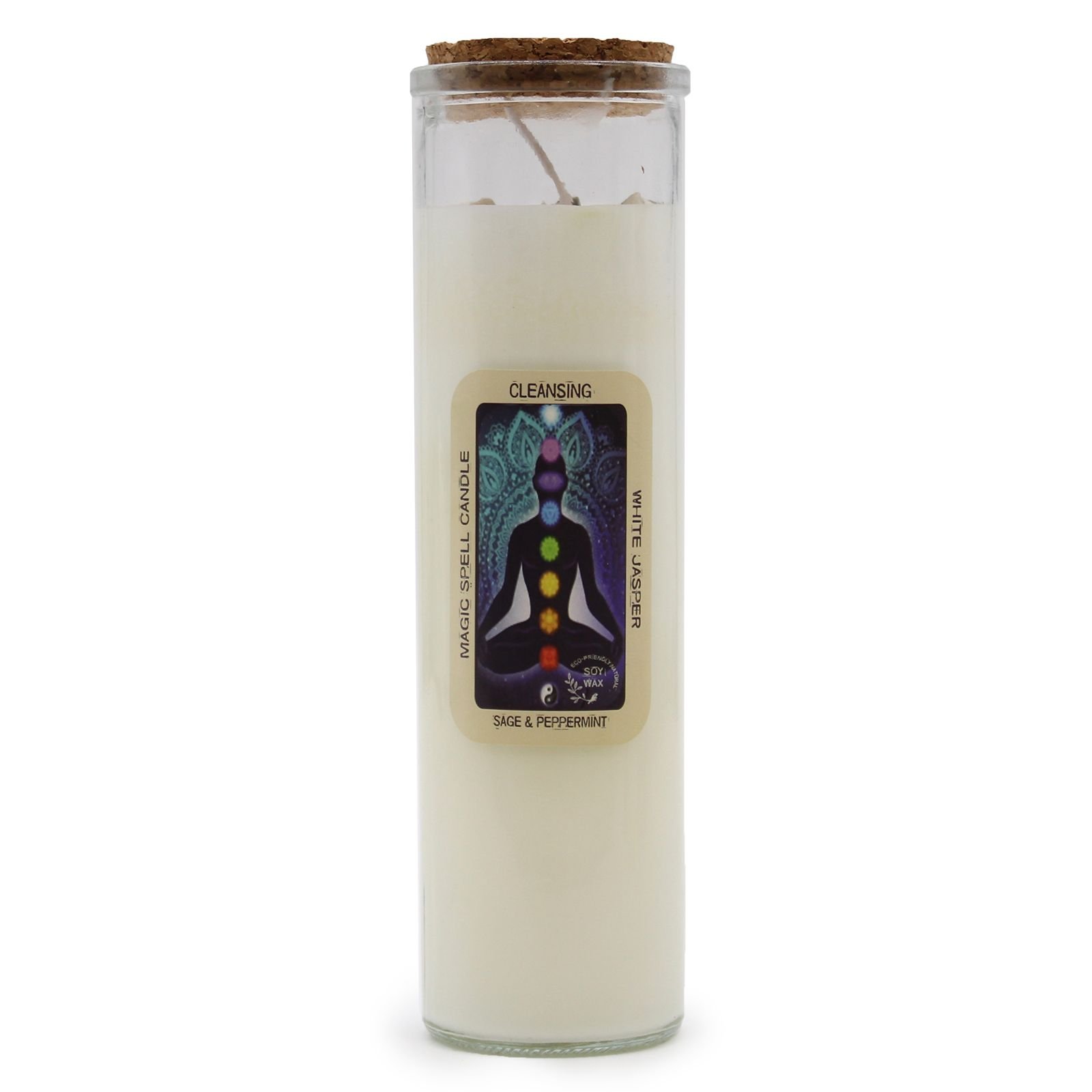 Magic Spell žvakė „Cleansing“ – švaros ritualo šviesa su kristalų prisilietimu