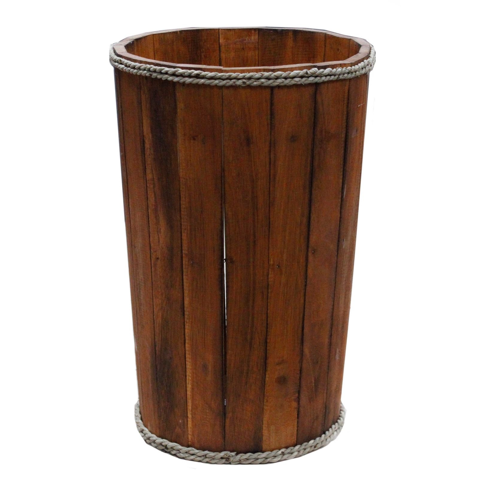 Didelis jūrinio stiliaus ekspozicinis kubilas iš albasijos medienos – 45 × 32 cm