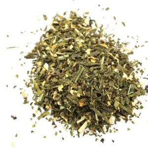 Ekologiška žalia arbata „Classic Green Tea with Lemon and Ginger“ – gaivus citrusų ir imbiero ritualas 1 kg