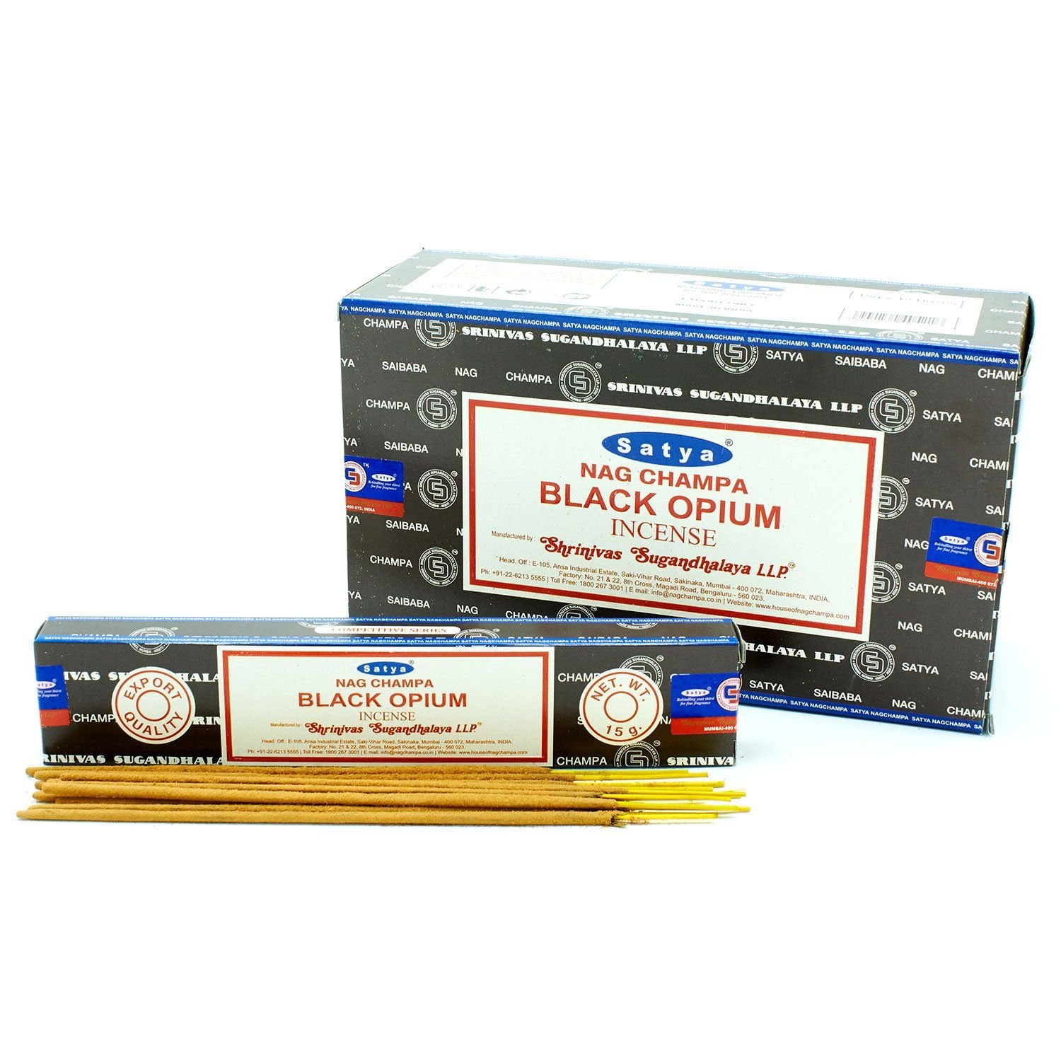 Alternative view of Smilkalų lazdelės „Black Opium“ – tamsaus aromato ritualo akimirka, 15 g