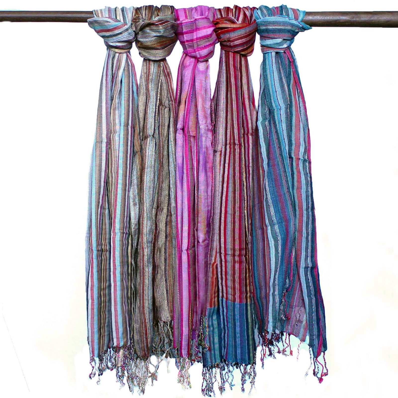 Boho skara „Random Blues“ – indiško lengvumo 50 × 180 cm prisilietimas