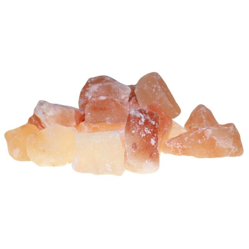 Himalajų vonios druska „Pink Crystal Chunks“ – 1 kg rausvos ramybės maišelis
