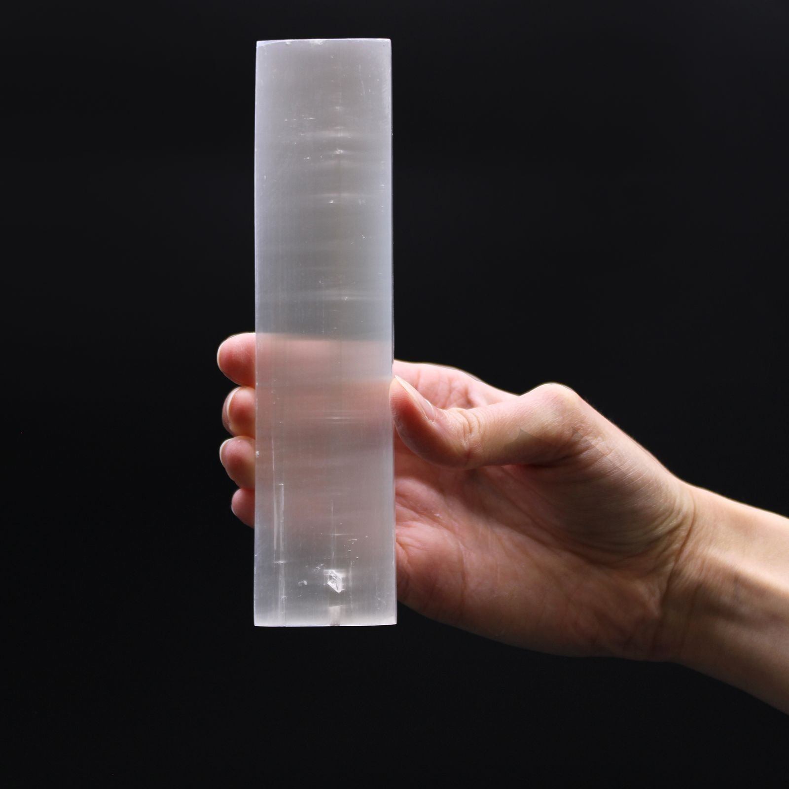 Alternative view of Selenito plokštelė „Flat Bar Charging Plate“ 15 cm – švelni šviesos ramybės vieta