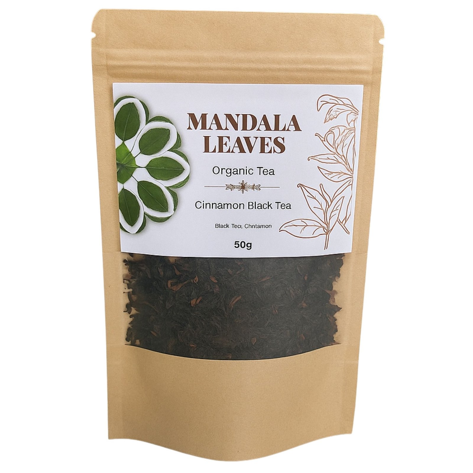 Alternative view of Ekologiška juodoji arbata „Cinamonas“ – šiltas prieskonių ritualas 50 g