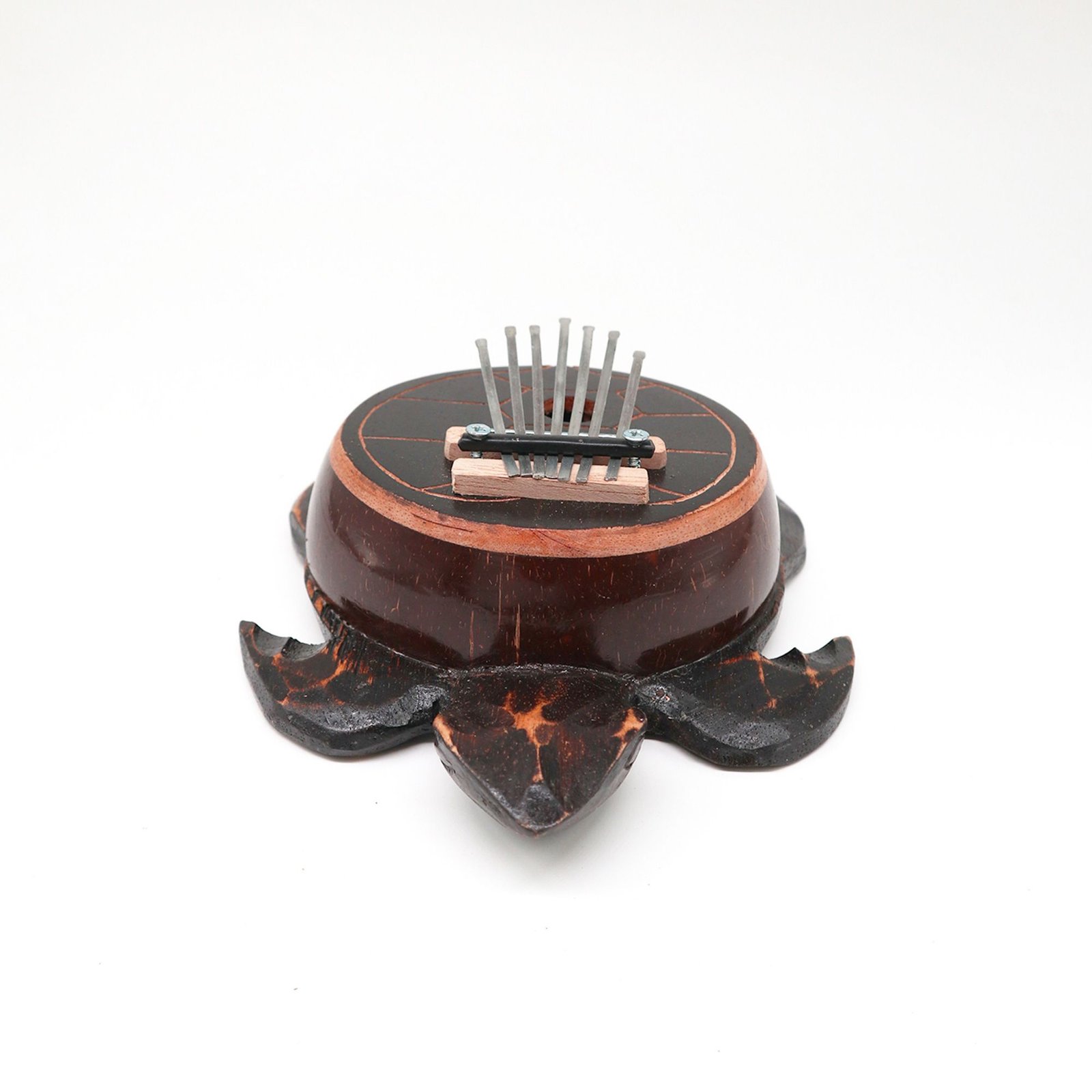 Alternative view of Dekoratyvinė kalimba „Antique Turtle Coconut“ – kokosų ir plieno skambesio paslaptis